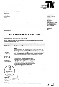 Professionelle Beratung